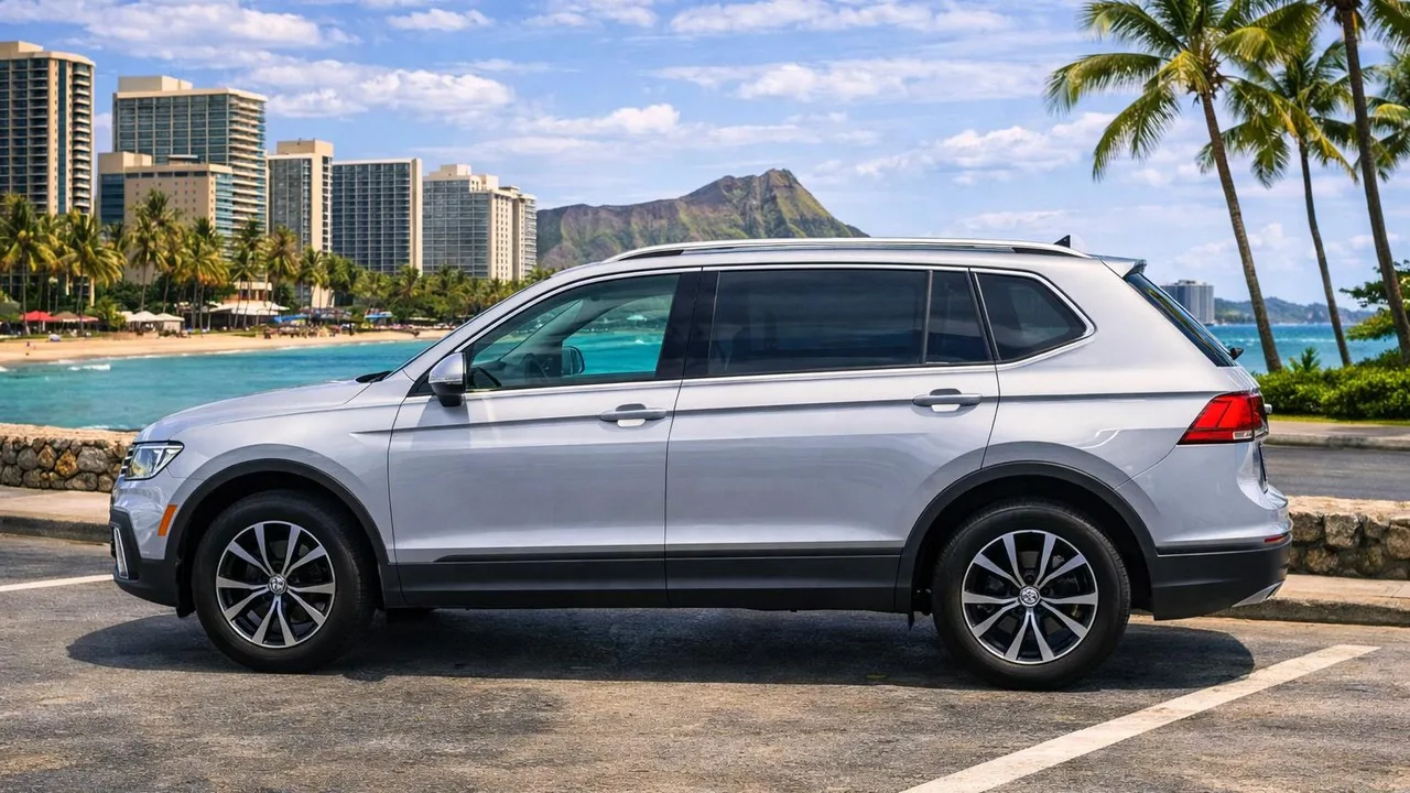 2021 Volkswagen Tiguan S from the Island Luxe fleet on Oʻahu