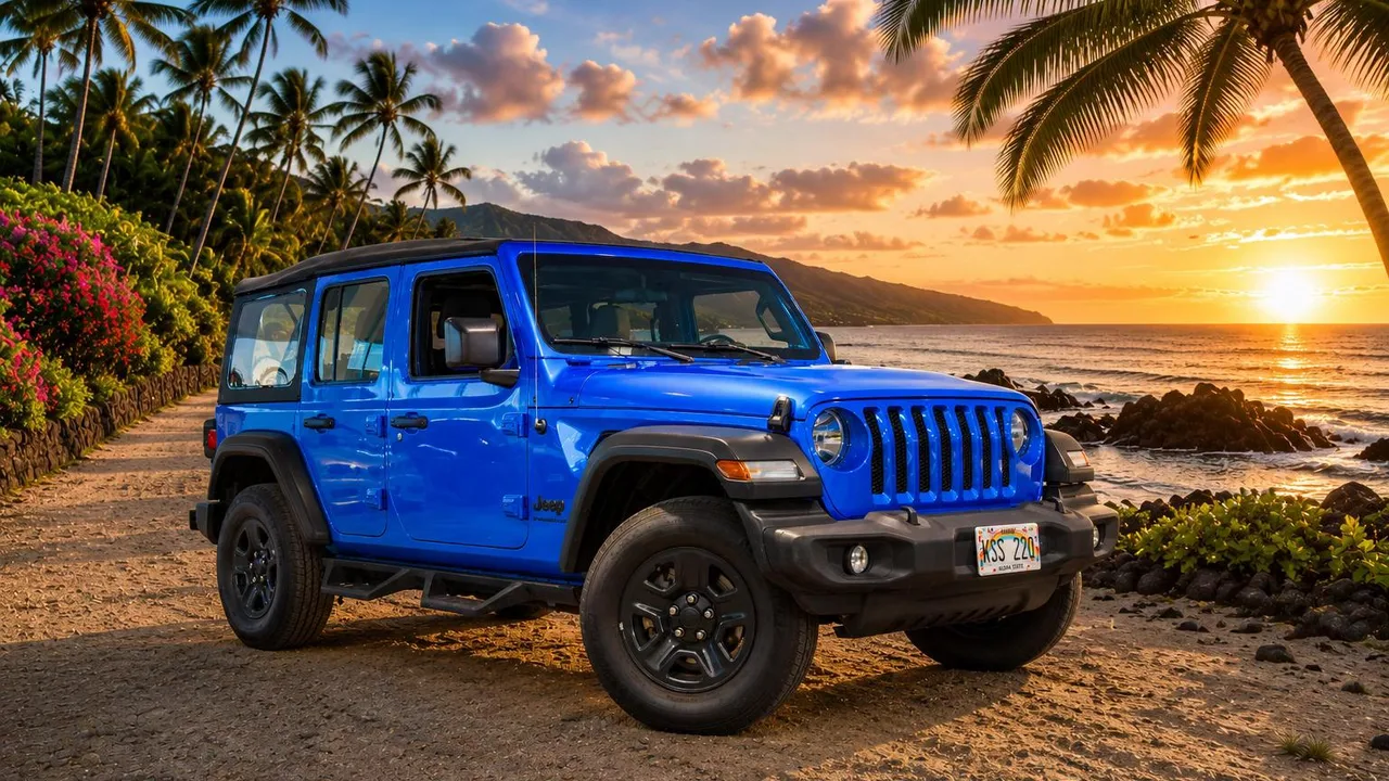 2023 Jeep Wrangler Sport from the Island Luxe fleet on Oʻahu